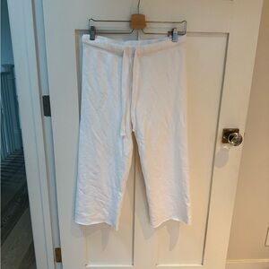 Frank & Eileen White Cropped Pants